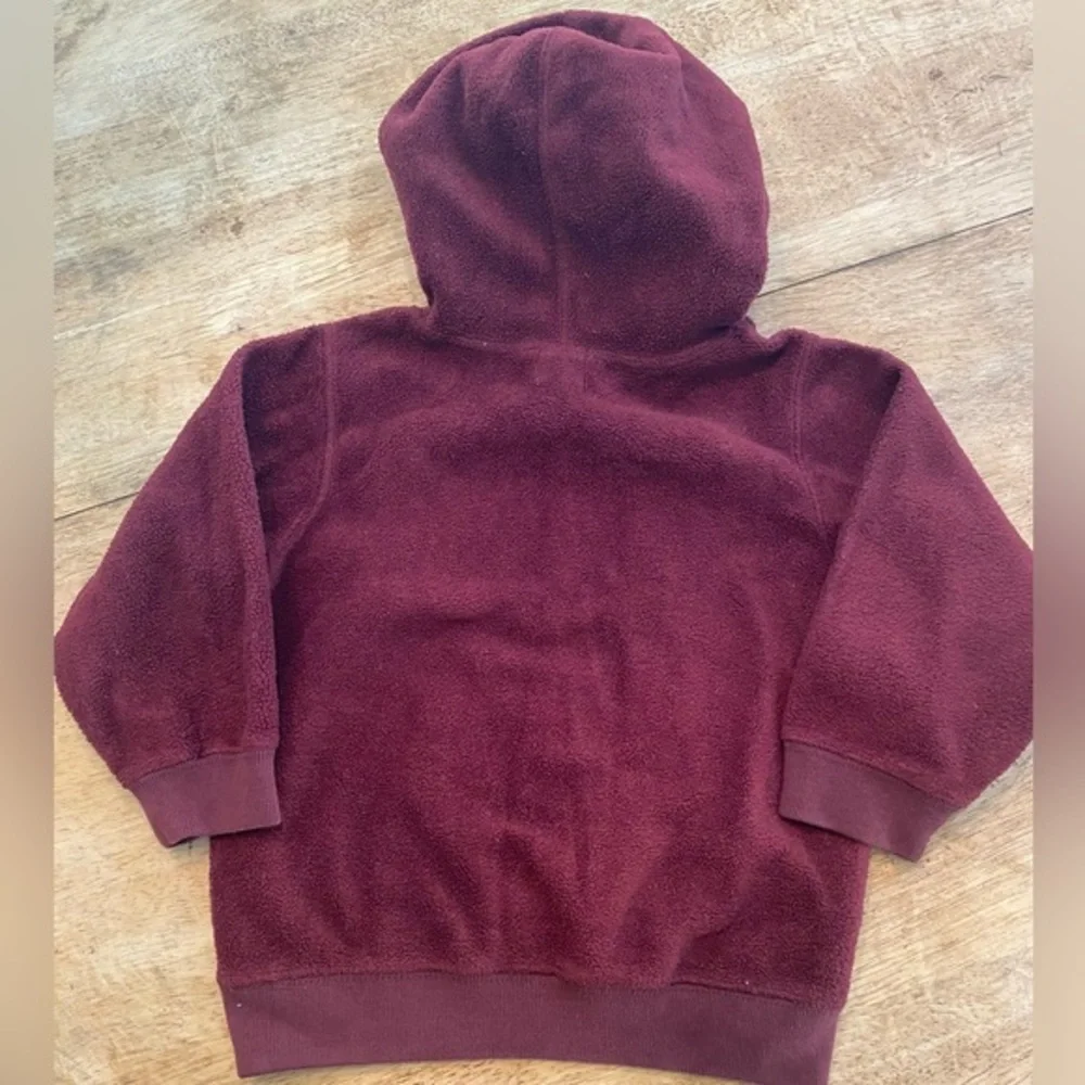 Vintage Baby Gap‎ 3xl 30-36 Month Maroon Graphic 100% Polyester Hoodie